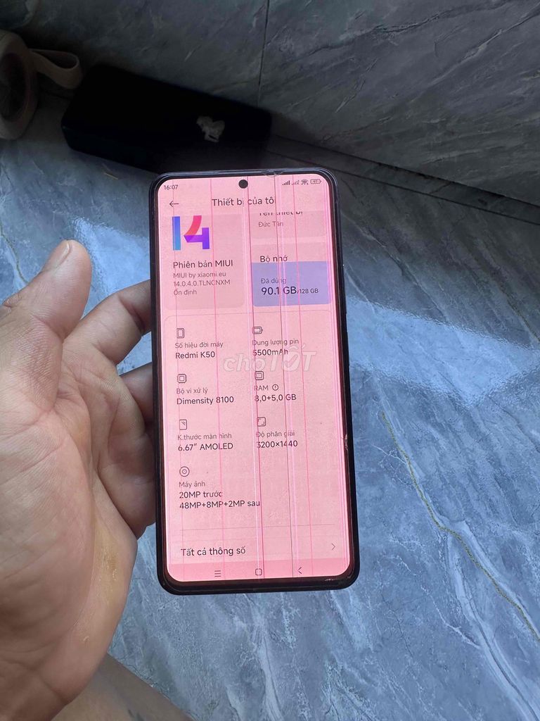 Xiaomi Redmi K50 128GB. Mua bán Điện thoại tại Huyện Hòa Vang Đà Nẵng được đăng bởi Võ Đức Tấn hình 1