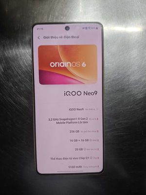 iQOO Neo9 16GB/256GB8Gen 2