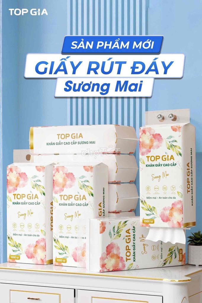 Khăn giấy rút Top Gia Sương Mai. Mua bán Thiết bị vệ sinh, nhà tắm tại Huyện Lấp Vò Đồng Tháp được đăng bởi Nam hình 1