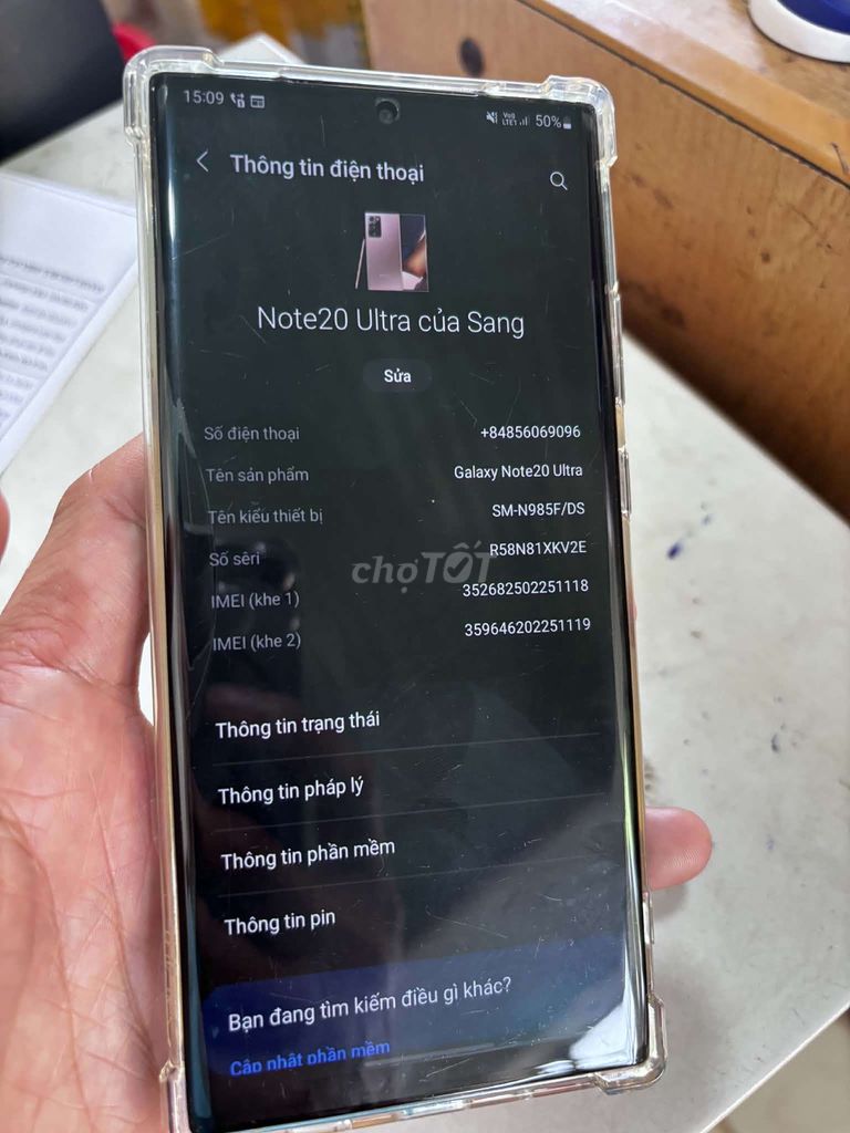 Samsung Galaxy Note20 Ultra Đen. Mua bán Điện thoại tại Huyện Krông Pắc Đắk Lắk được đăng bởi sang sang hình 1
