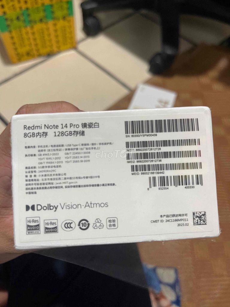 Xiaomi Redmi Note 14 Pro 128GB Rom Gốc fullbox. Mua bán Điện thoại tại Thành phố Biên Hòa Đồng Nai được đăng bởi HOÀNG LIL MOBILE hình 1