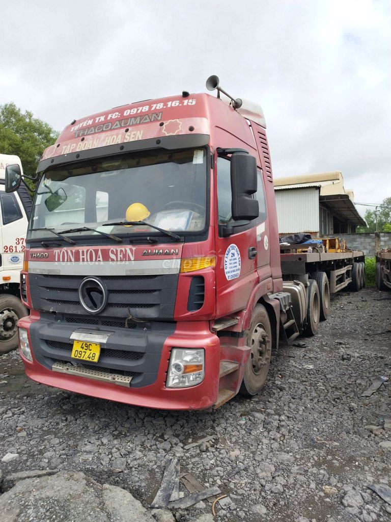 Thaco Auman - Đời 2015  Đỏ - 70% - Tải hàng 15 tấn. Mua bán Xe tải, xe ben tại Thị xã Phú Mỹ Bà Rịa - Vũng Tàu được đăng bởi An Nguyễn Quách Tấn hình 5