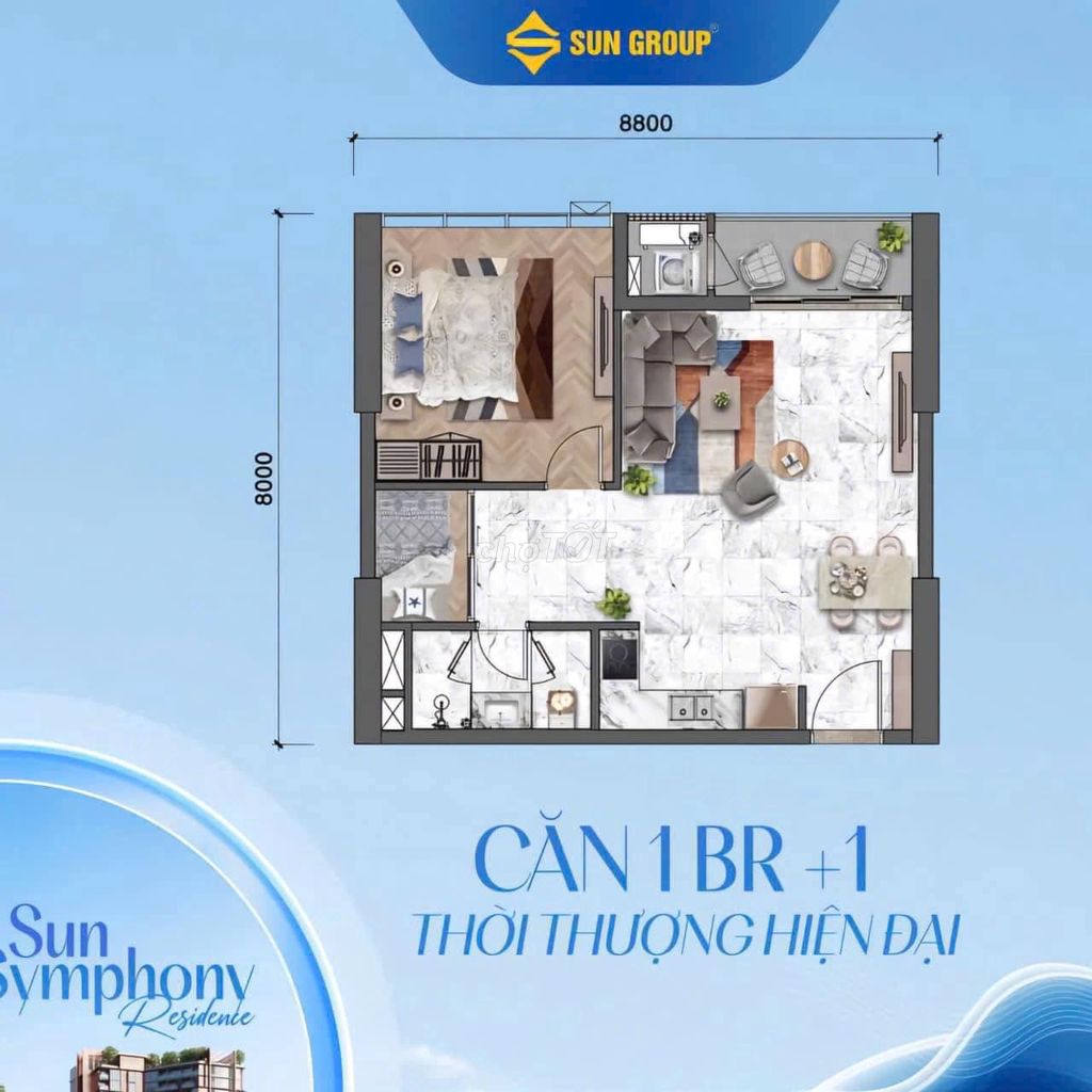 Sống sang-chữa lành, nhà bên sông chuẩn sống Sun Symphony Residence