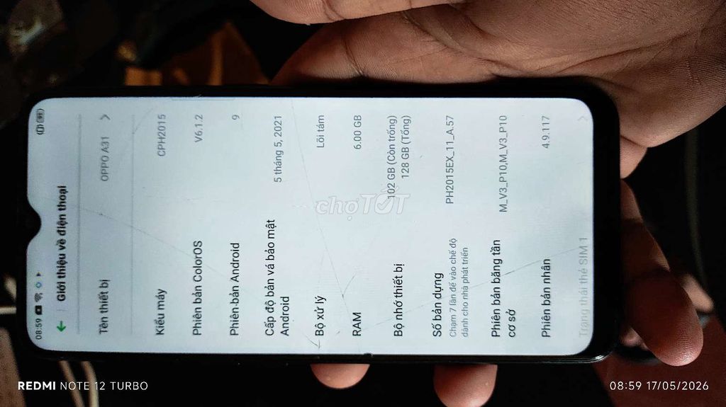 Oppo A31 6GB/128GB Đen(giá cả có thể thương lượng). Mua bán Điện thoại tại Huyện Lương Sơn Hòa Bình được đăng bởi Nguyễn Dương hình 1