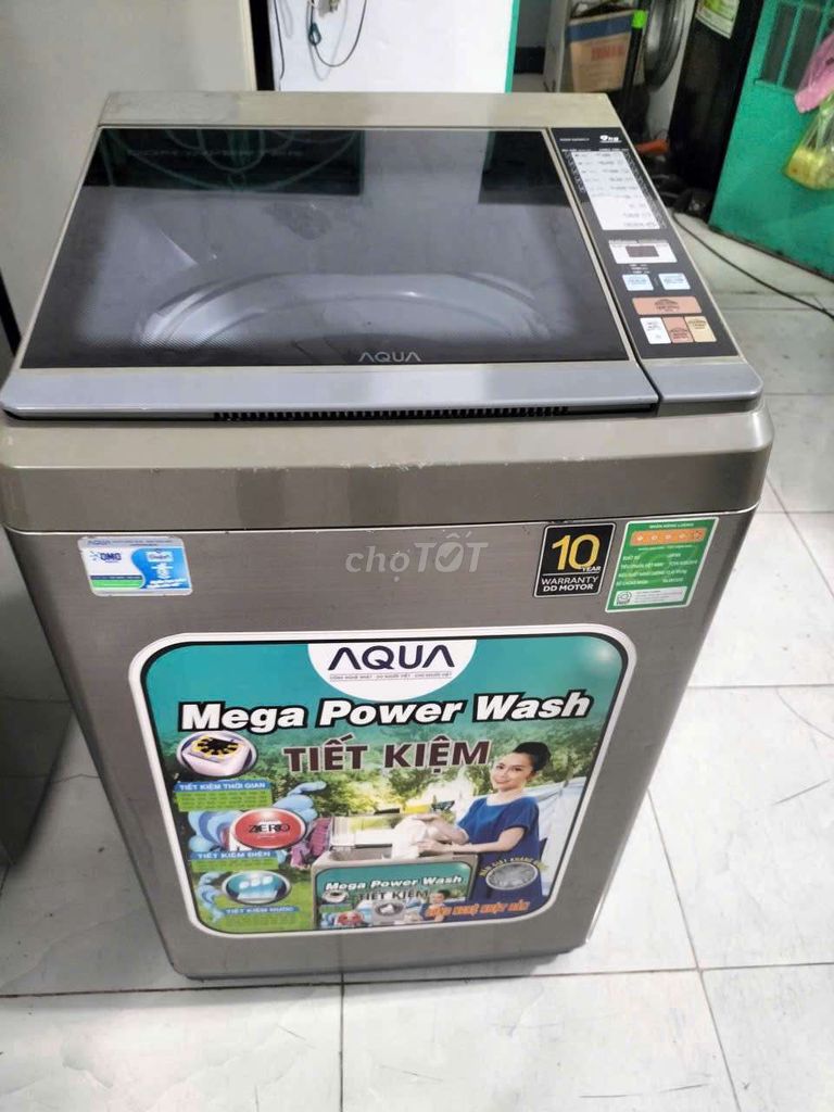 Máy giặt Aqua Xám 9.0kg. Mua bán Máy giặt tại Quận 12 Tp Hồ Chí Minh được đăng bởi Gia Huy hình 1