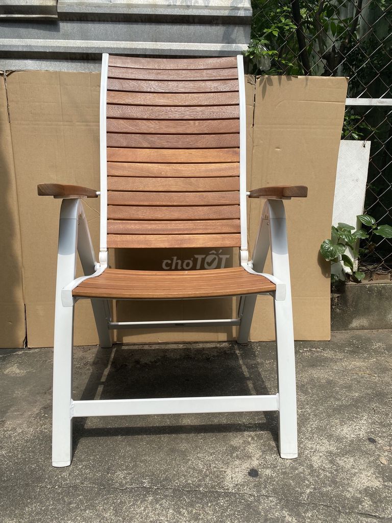 Thanh lý Ghế gấp xếp Nhôm Gỗ Eucalyptus Nâu Trắng. Mua bán Bàn ghế tại Thành phố Dĩ An Bình Dương được đăng bởi GREEBEE hình 1
