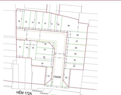 bán 23 lô từ 36-48m2 hẻm 7m an ninh yên tỉnh
