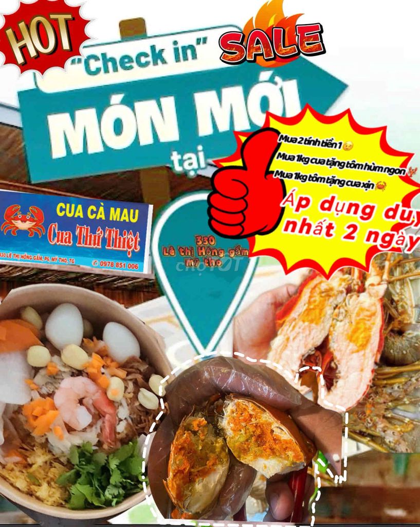 Cua Cà Mau Tươi ngon. Mua bán Đồ ăn, thực phẩm và các loại khác tại Thành phố Mỹ Tho Tiền Giang được đăng bởi Po Bấy Bì hình 1