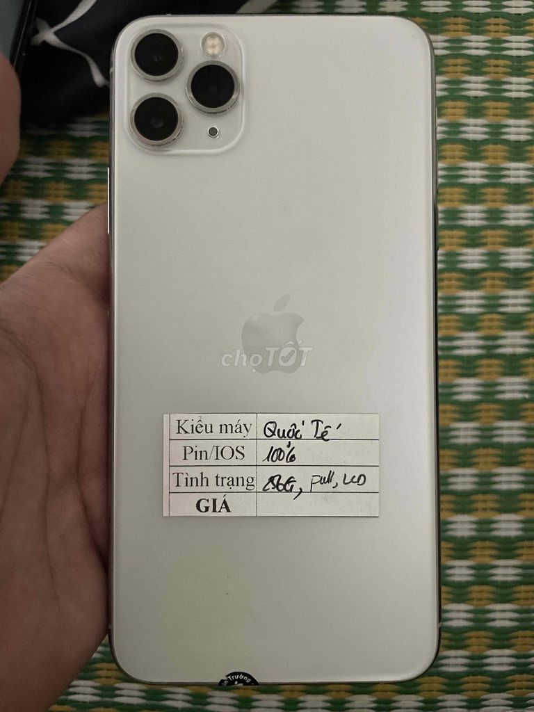 Apple iPhone 11 Pro 256GB Bạc Đã sử dụng. Mua bán Điện thoại tại Huyện Hoài Đức Hà Nội được đăng bởi Ngô Bảo Kiên hình 1