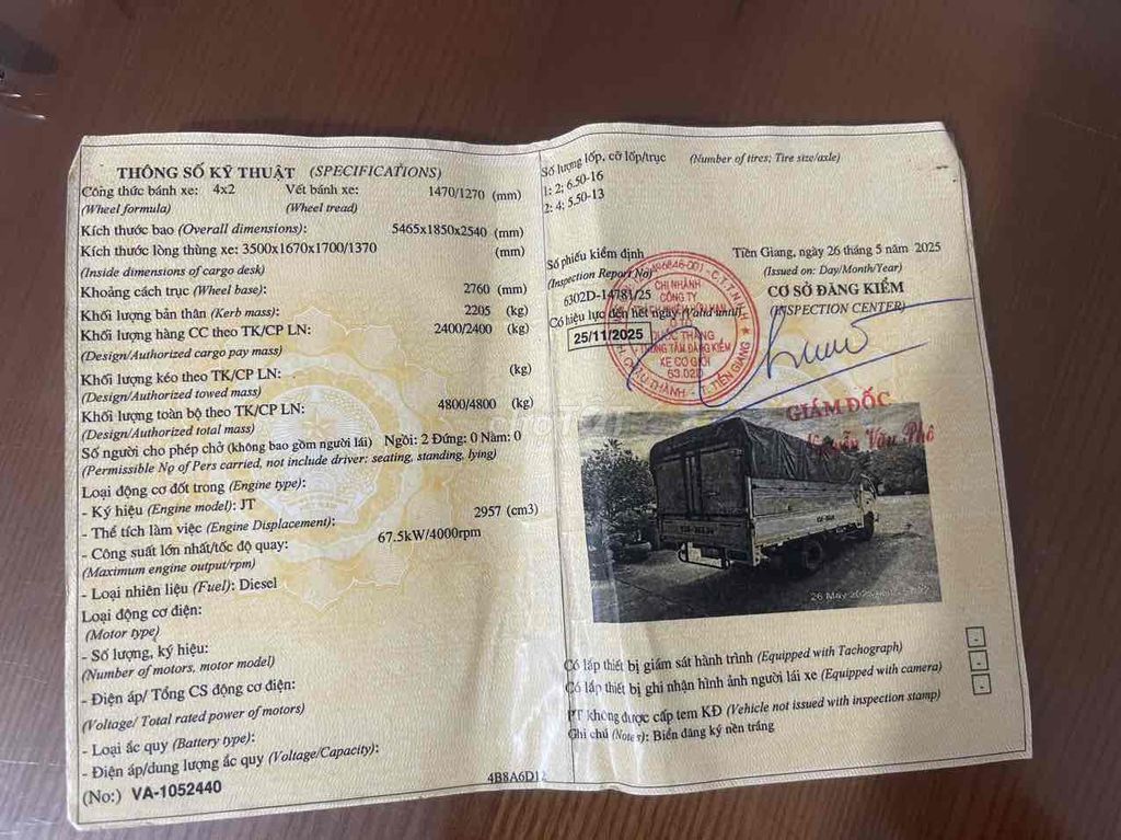 chính chủ bán xe K165 đời 2017 tải 2T4 xe zin 100%. Mua bán Xe tải, xe ben tại Thành phố Biên Hòa Đồng Nai được đăng bởi Lê Minh Đức hình 5