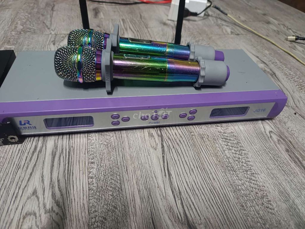 Micro không dây LR JG16 Tím đa sắc. Mua bán Tivi, Âm thanh tại Huyện Càng Long Trà Vinh được đăng bởi Ngocbich Lê hình 1