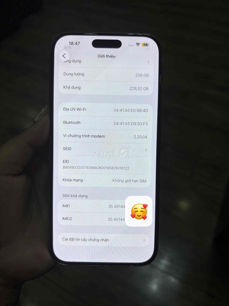 iPhone 16 Pro Max 256GB Bạc VN/A. Mua bán Điện thoại tại Quận Tân Phú Tp Hồ Chí Minh được đăng bởi Tuệ Như hình 1