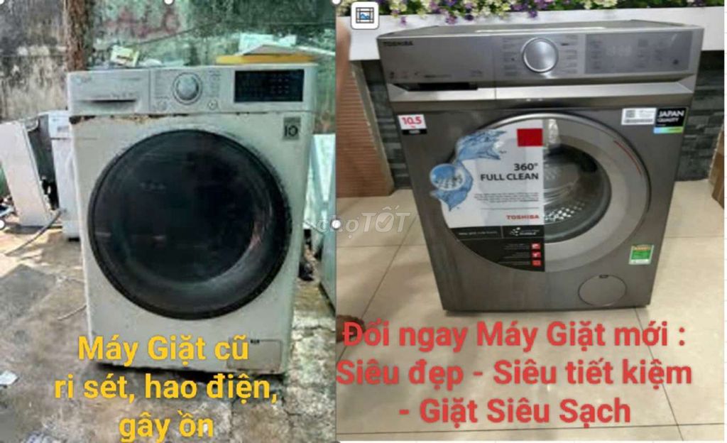 Máy giặt trả góp-nhận ngay bếp nướng-có thu đồ cũ