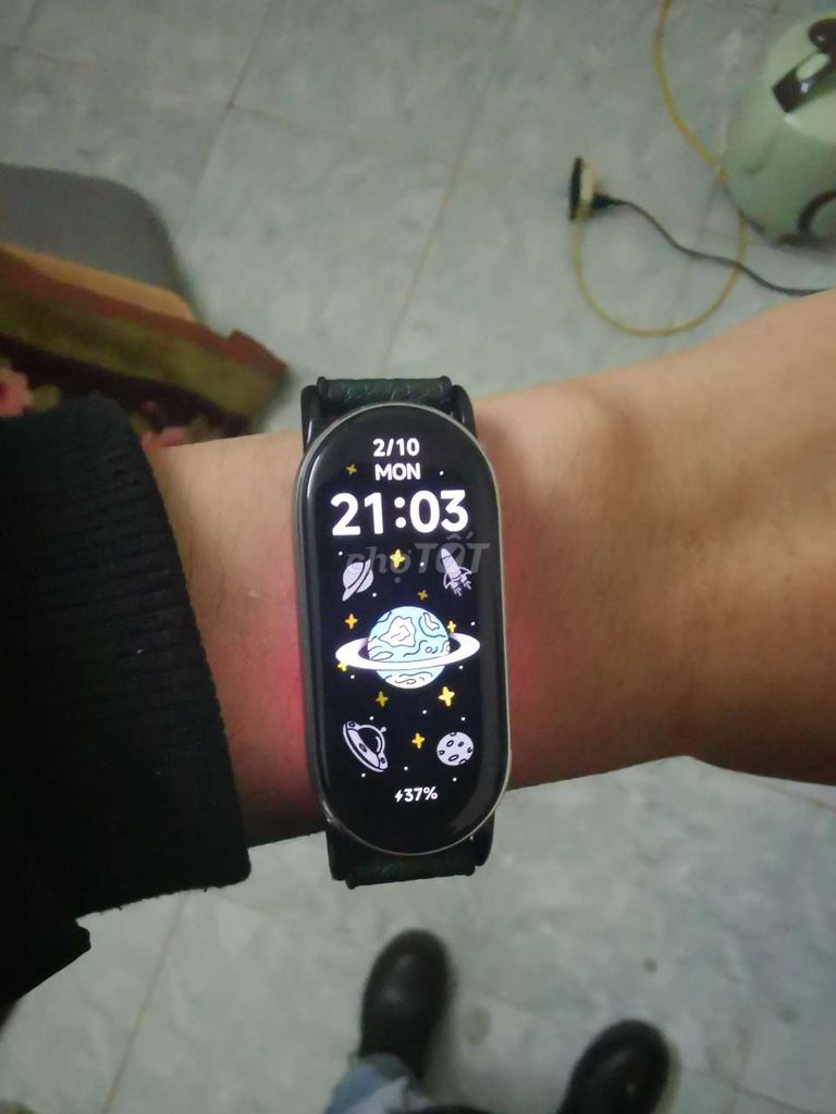 Xiaomiband 9 bạc, ko xước, 2 dây thay thế