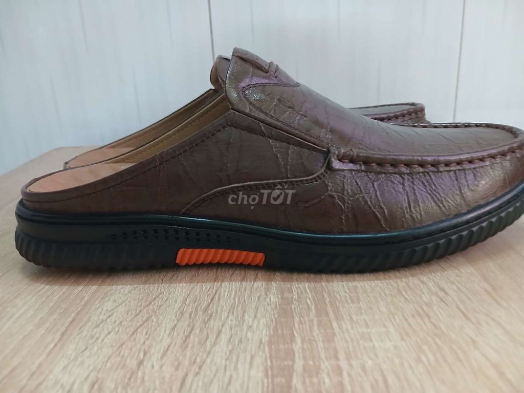 Giày lười Bitis Nam Da Nâu size 41. Mua bán Giày dép tại Quận 8 Tp Hồ Chí Minh được đăng bởi minh hải  hình 1