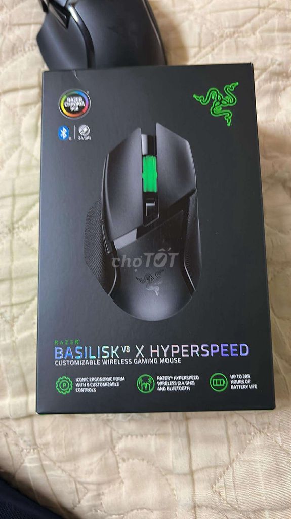 chuột Razer Basilisk V3 X HyperSpeed Fullbox. Mua bán Phụ kiện (Màn hình, Chuột...) tại Thành phố Long Xuyên An Giang được đăng bởi A Chí hình 1