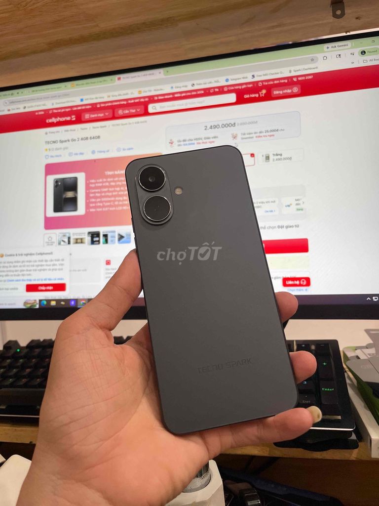 Tecno Spark Go 2 64GB Xám. Mua bán Điện thoại tại Huyện Châu Thành Hậu Giang được đăng bởi Táo Cười Ngã Sáu  hình 1