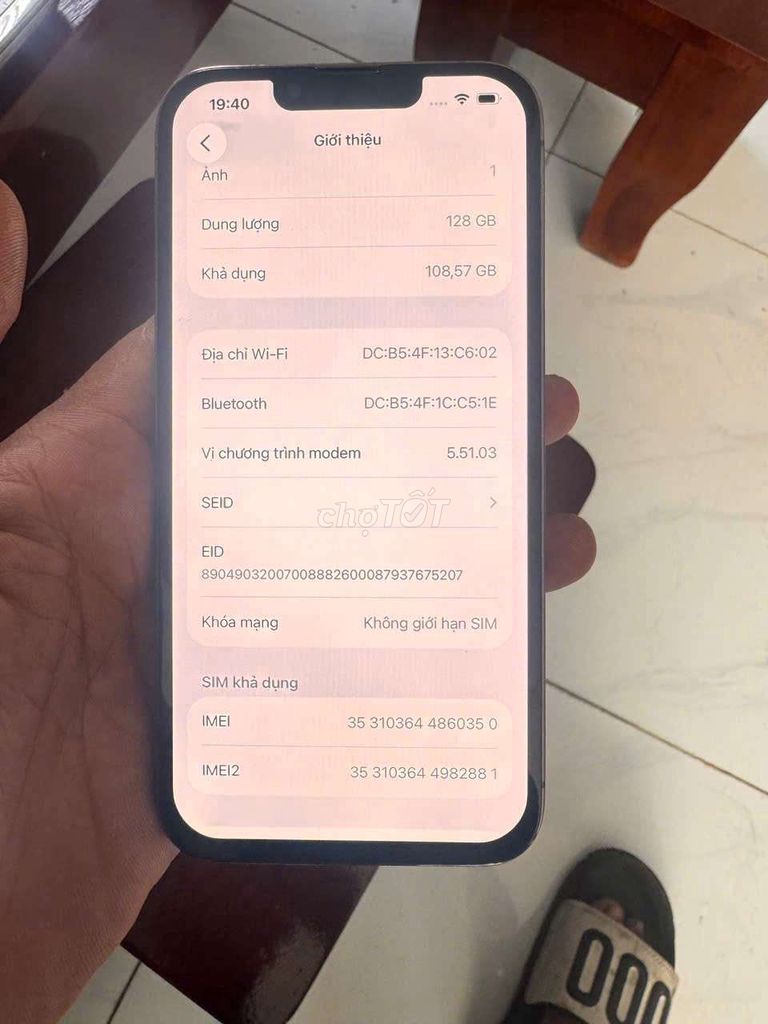 Apple iPhone 13 Pro 128GB Xám. Mua bán Điện thoại tại Thành phố Thủ Dầu Một Bình Dương được đăng bởi Ngọc Vàng  hình 1