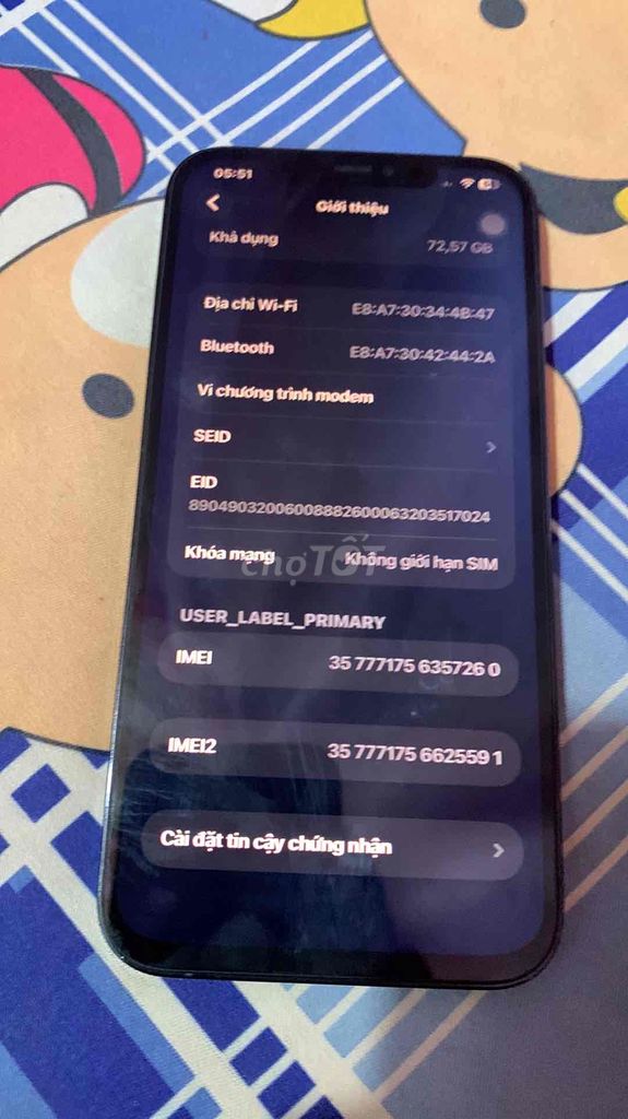 Apple iPhone 12 Pro Max 128GB Xanh. Mua bán Điện thoại tại Huyện Cư M'gar Đắk Lắk được đăng bởi Nam Official hình 1