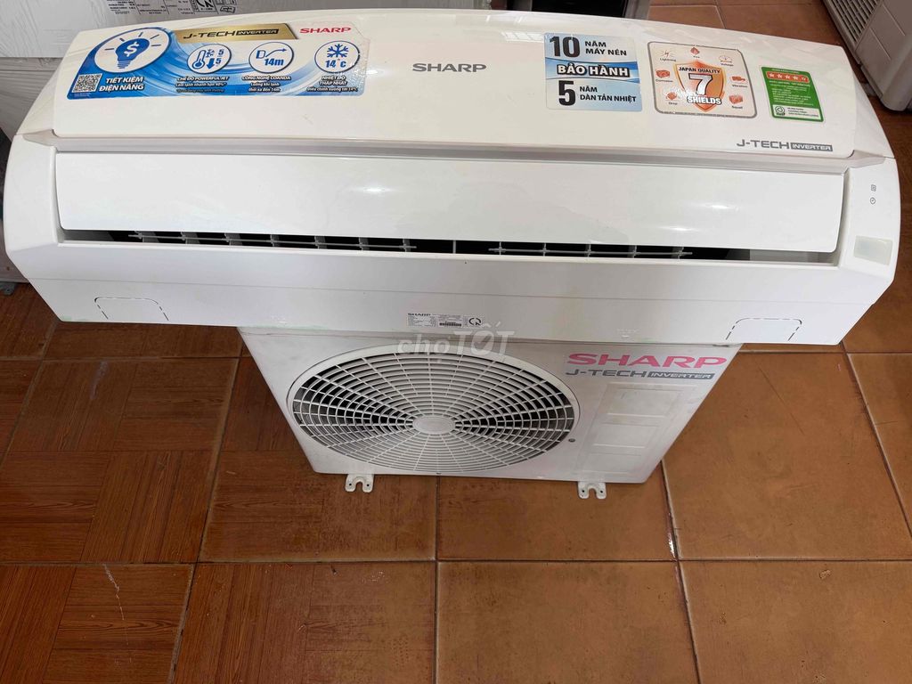 Máy lạnh Sharp j-Tech inverter 1hp máy zin toàn bộ. Mua bán Máy lạnh, điều hoà tại Quận Gò Vấp Tp Hồ Chí Minh được đăng bởi Công Ty TNHH TM DV VT Kỹ Thuật  Hoàng Phúc hình 1