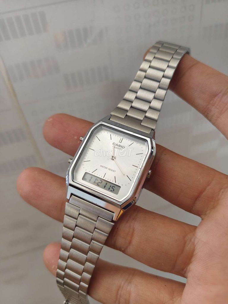 Đồng hồ Casio Vintage Nam Kim loại. Mua bán Đồng hồ tại Huyện Gò Công Tây Tiền Giang được đăng bởi Tuấn Trung hình 1