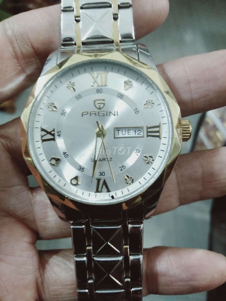 Đồng hồ Pagini Nam Kim loại 42mm. Mua bán Đồng hồ tại Quận Liên Chiểu Đà Nẵng được đăng bởi anh nam hình 1