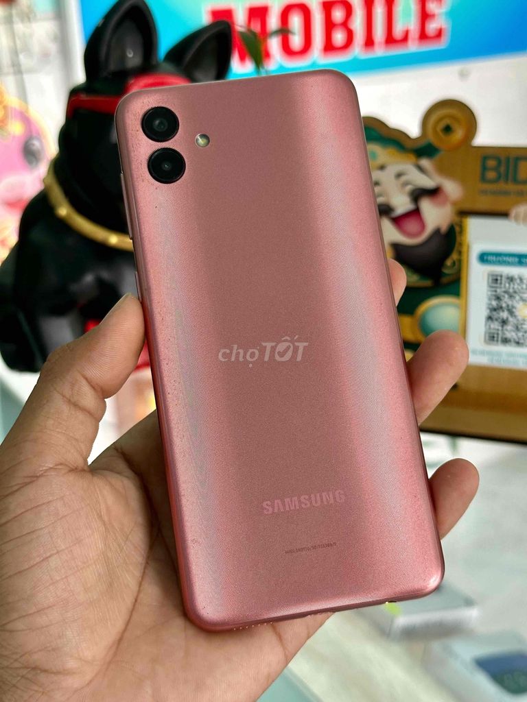 Samsung Galaxy A04 Hồng Đã sử dụng. Mua bán Điện thoại tại Thị xã Duyên Hải Trà Vinh được đăng bởi Chợ ĐT Giá Tốt hình 1
