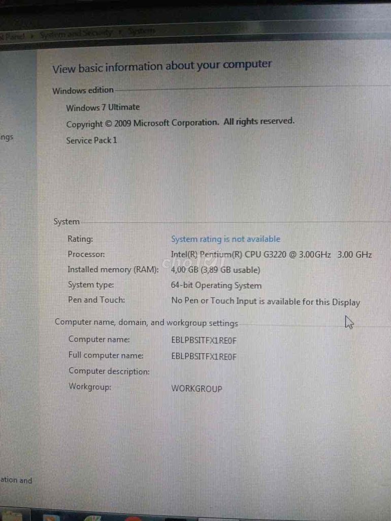 Máy tính để bàn H81 G3220 4GB/250GB. Mua bán Máy tính để bàn tại Huyện Mê Linh Hà Nội được đăng bởi anhbeo hình 1