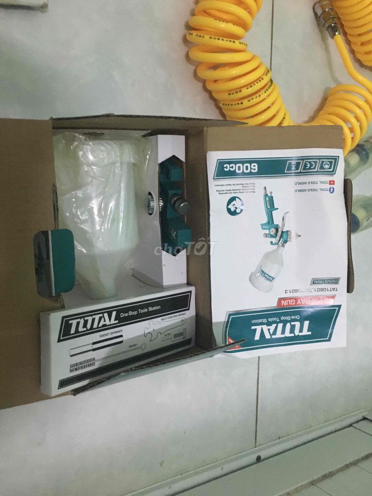 Súng phun sơn Total TAT10601 600cc Mới 99%. Mua bán Đồ chuyên dụng, Giống nuôi trồng tại Thành phố Tân An Long An được đăng bởi Thanh Bình hình 1