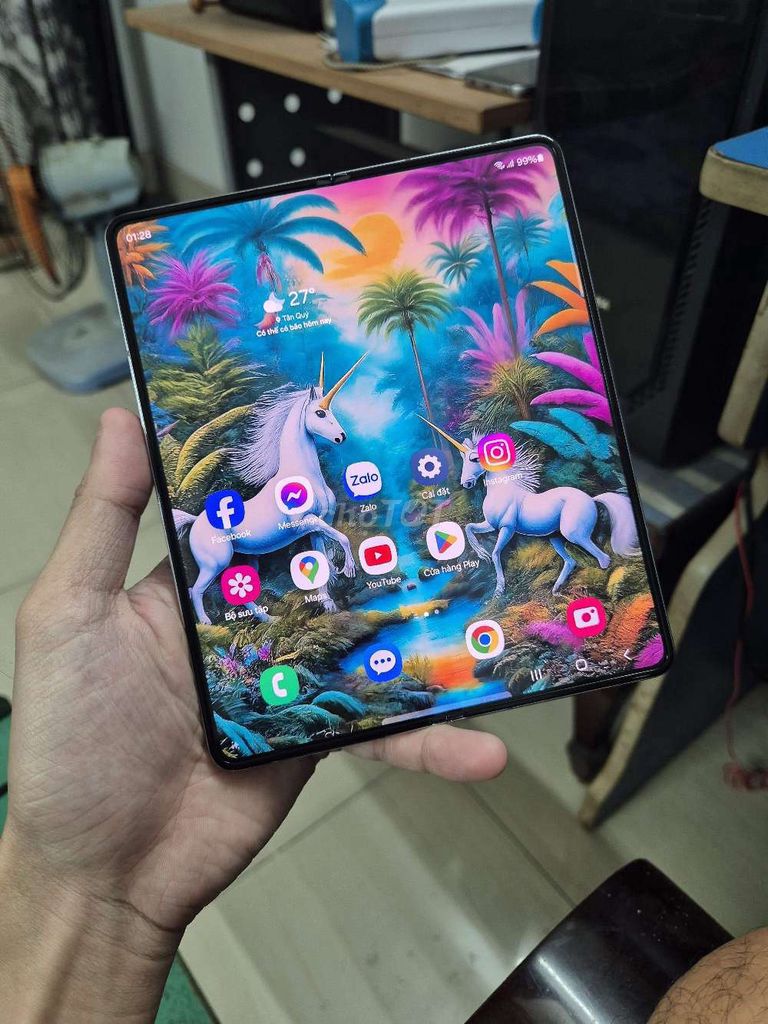 Samsung Z Fold 5 512GB Xám Đã sử dụng. Mua bán Điện thoại tại Quận Tân Phú Tp Hồ Chí Minh được đăng bởi Anh Tuấn hình 1