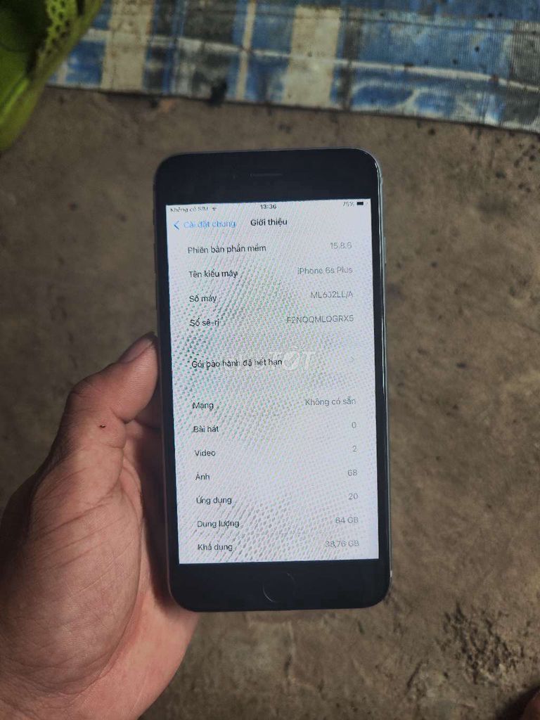 Apple iPhone 6s Plus 64GB Bạc. Mua bán Điện thoại tại Thành phố Đồng Xoài Bình Phước được đăng bởi trung  hình 1