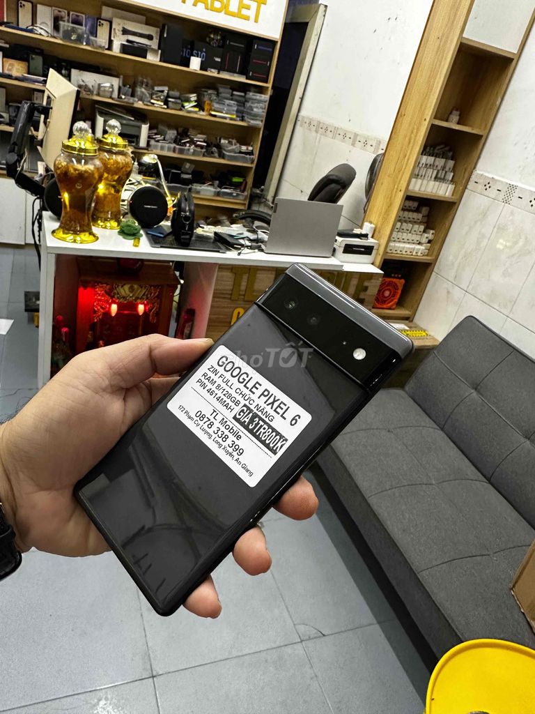 Google Pixel 6 Đen 8GB/128GB. Mua bán Điện thoại tại Thành phố Long Xuyên An Giang được đăng bởi TL Mobile hình 1