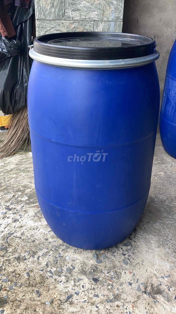 Thùng phuy nhựa 120lít giá 140k. Mua bán Nội thất, đồ gia dụng khác tại Huyện Hóc Môn Tp Hồ Chí Minh được đăng bởi thạch Riêng hình 1