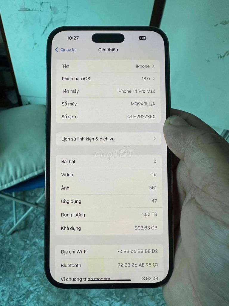 iPhone 14 Prm 1TB hoặc gl. Mua bán Điện thoại tại Quận Thanh Xuân Hà Nội được đăng bởi Đã hết rồi hình 1