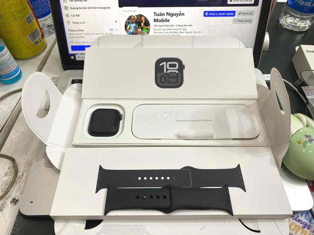 Watch Series 10 42MM Đen GPS Pin 100% fullbox. Mua bán Thiết bị đeo thông minh tại Quận 3 Tp Hồ Chí Minh được đăng bởi Tuấn Nguyễn hình 1