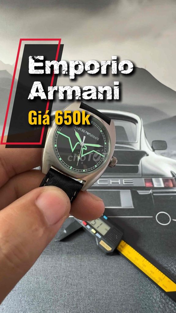 Đồng hồ Emporio Armani dây da đen 35. Mua bán Đồng hồ tại Quận Tân Phú Tp Hồ Chí Minh được đăng bởi Trương Anh Thi hình 1
