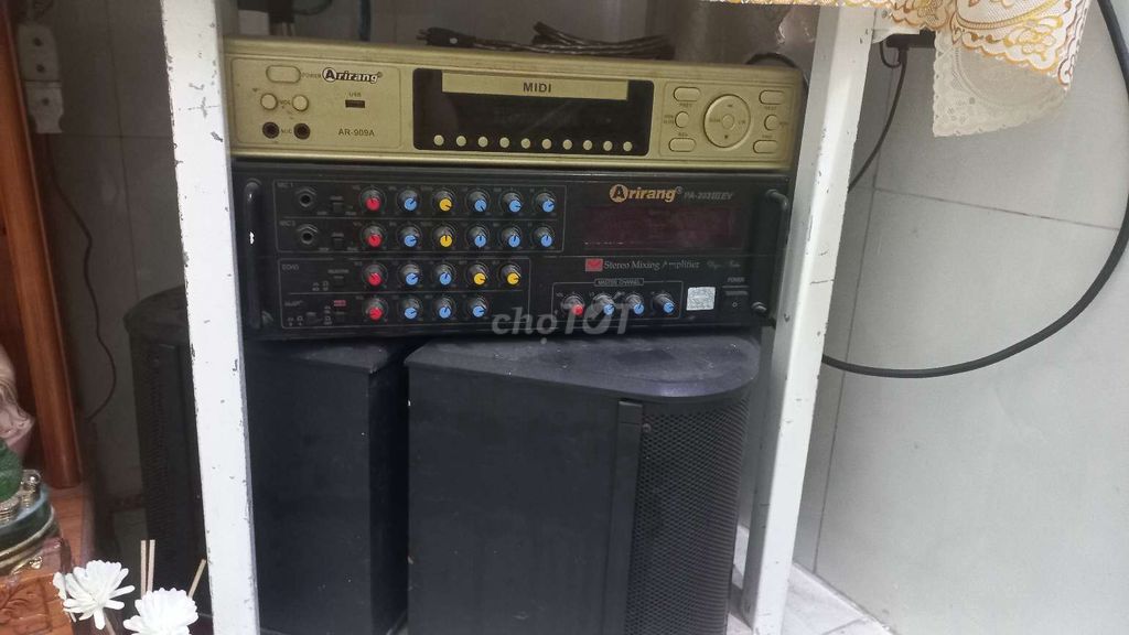 Dàn karaoke Arirang PA-203IIEV AR-909A Đen Vàng. Mua bán Tivi, Âm thanh tại Quận Bình Thạnh Tp Hồ Chí Minh được đăng bởi Vy Đoàn hình 1