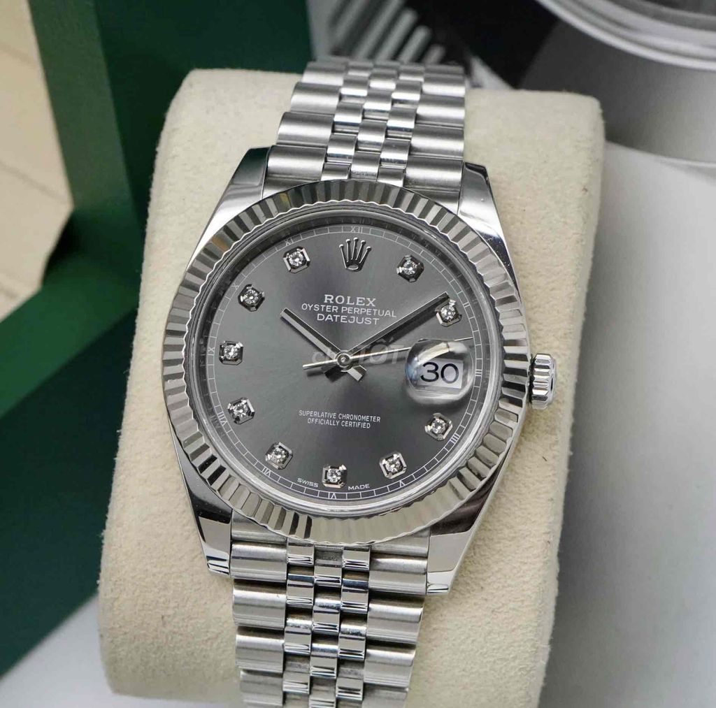 Rolex Datejust 41mm 126334 Grey Full chính hãng