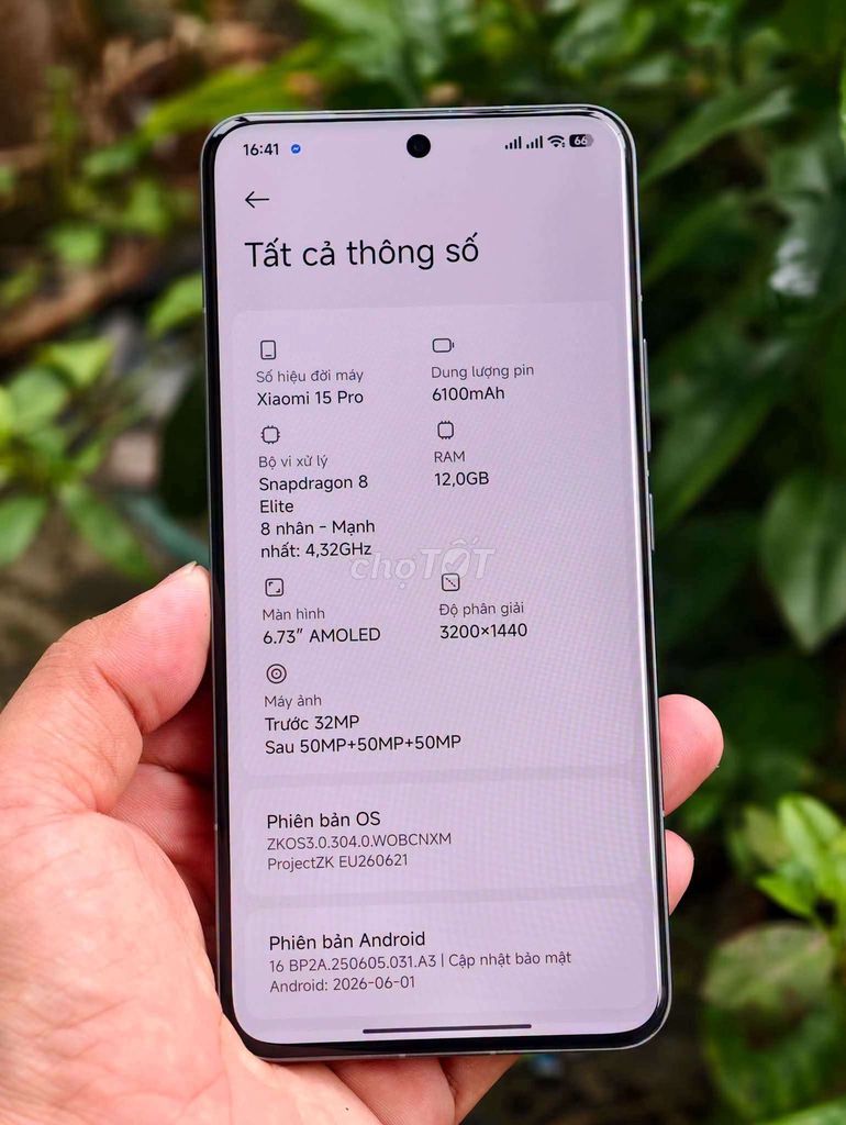 Xiaomi 15 Pro 12GB/256GB Xám. Mua bán Điện thoại tại Quận Bình Tân Tp Hồ Chí Minh được đăng bởi Nguyễn Thanh hình 1