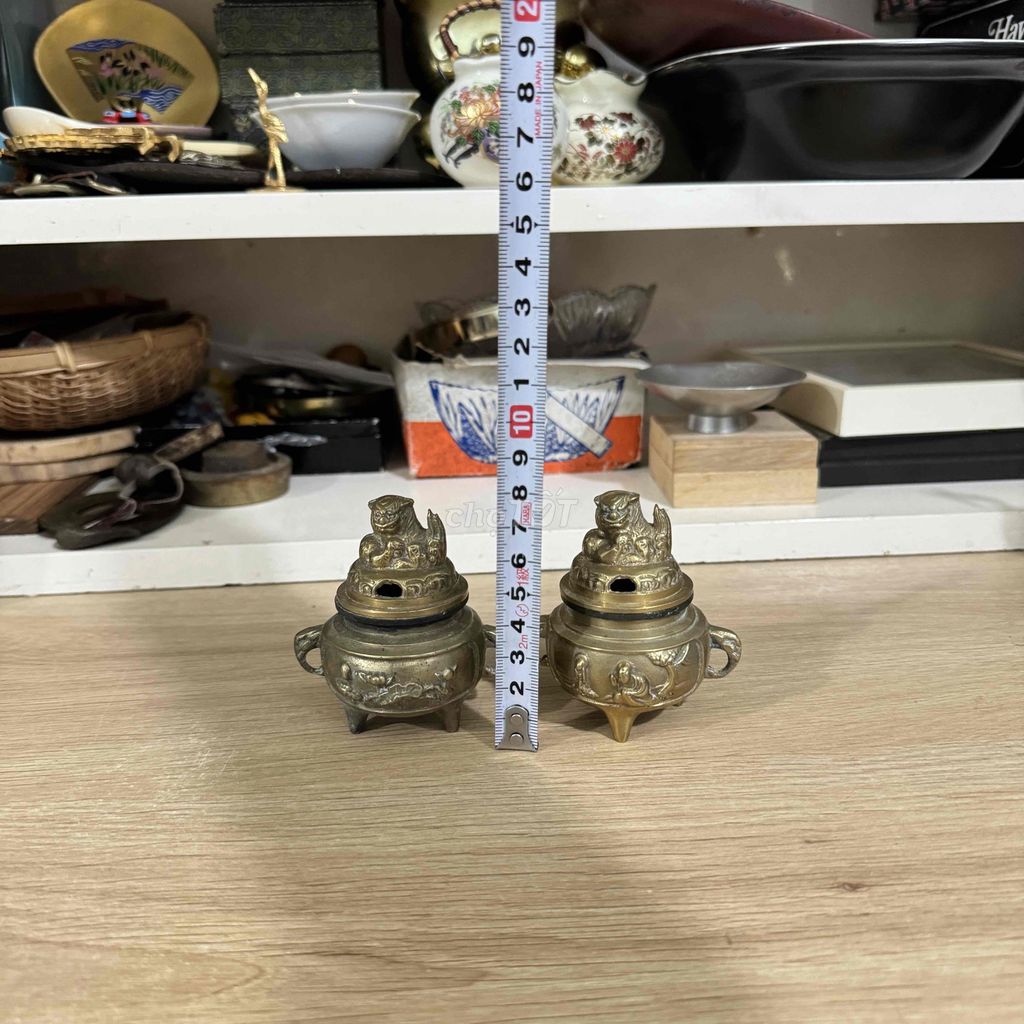 Lư xông trầm Đồng thau Vàng đồng Mini. Mua bán Đồ sưu tầm, đồ cổ tại Thành phố Trà Vinh Trà Vinh được đăng bởi Hà Như Như hình 1