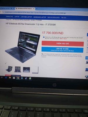 Laptop HP elitebook 8570w dreamcoler giảm giá 4tr
