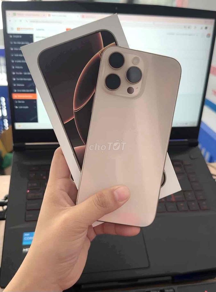 Apple iPhone 16 Pro Max 256GB Vàng Việt Nam. Mua bán Điện thoại tại Huyện Xuyên Mộc Bà Rịa - Vũng Tàu được đăng bởi Tpz hình 1