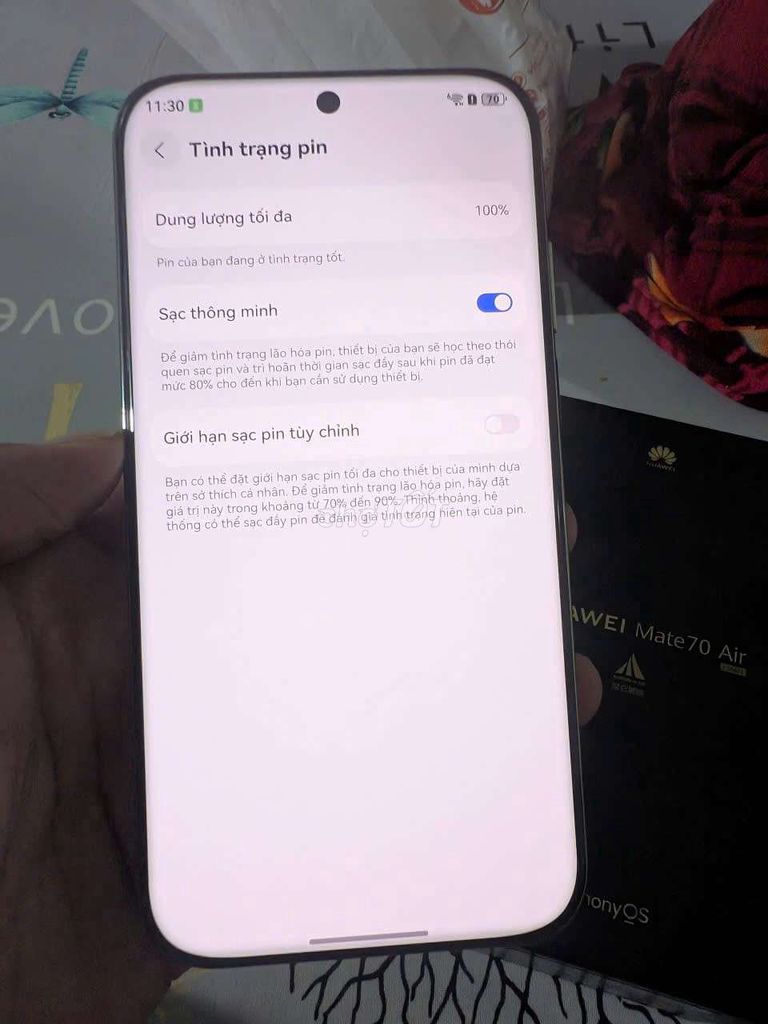 Huawei Mate 70 Air 512GB fullbox giao lưu. Mua bán Điện thoại tại Thành phố Thủ Đức Tp Hồ Chí Minh được đăng bởi Long Huynh hình 1