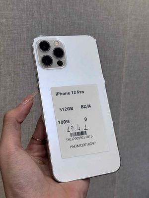 iPhone 12 Pro 512GB Trắng Mới 100% Qte Imei 928373