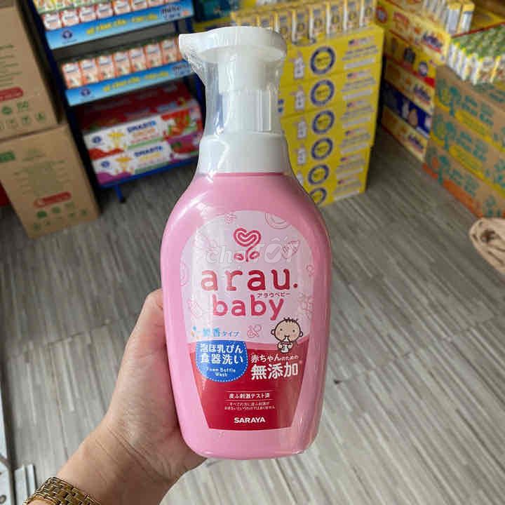 NƯỚC RỬA BÌNH SỮA ARAU BABY 500ML NHẬT BẢN TẠO BỌT