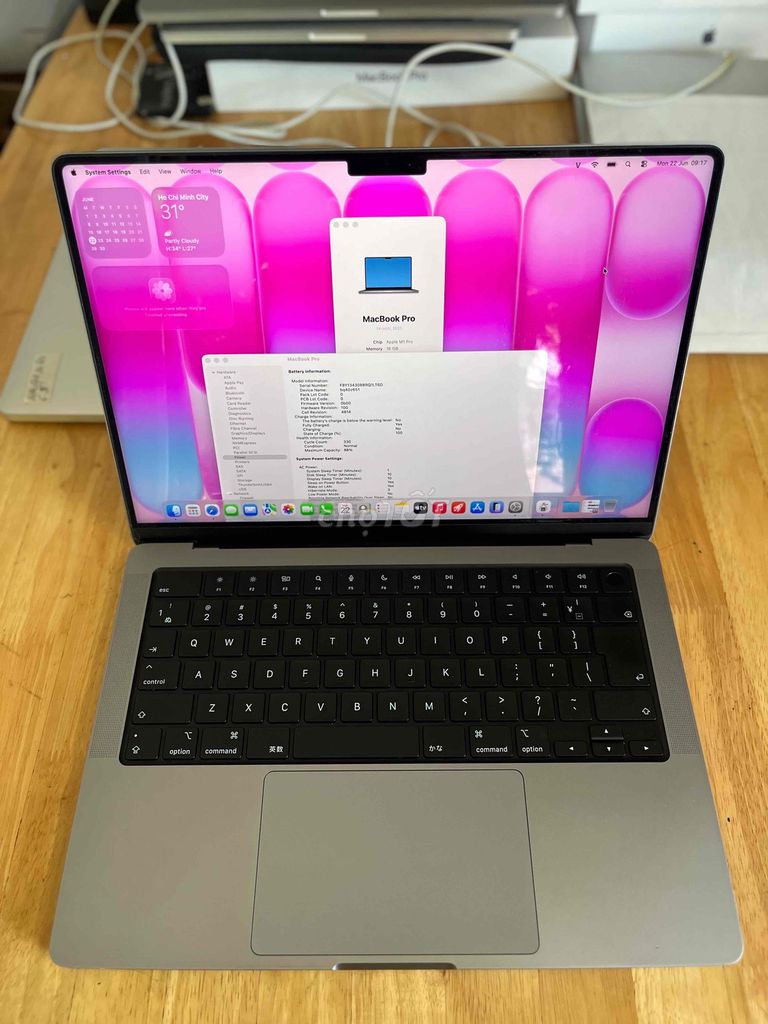 MacBook Pro M1 Pro 14 inch Ram 16GB Ssd 512GB. Mua bán Laptop tại Quận Sơn Trà Đà Nẵng được đăng bởi BƠ BƯ Macbook Cũ hình 1