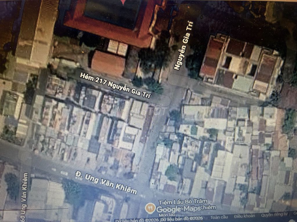 ĐẤT 4 X 16M, HẺM 217 NGUYỄN GIA TRÍ, BÁN 11.3 TY