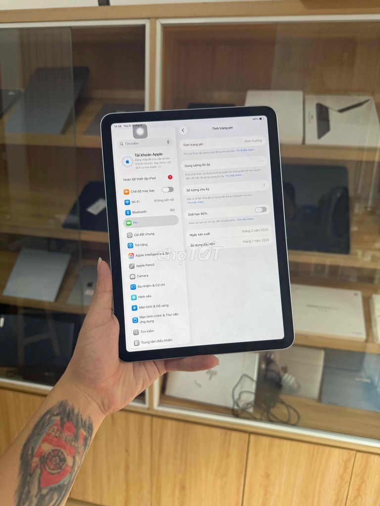 Apple iPad Air M3 128GB Wifi Xám Like New 99%. Mua bán Máy tính bảng tại Quận Đống Đa Hà Nội được đăng bởi Hà Nội Mobile Bao Duyệt Nợ Xấu hình 1