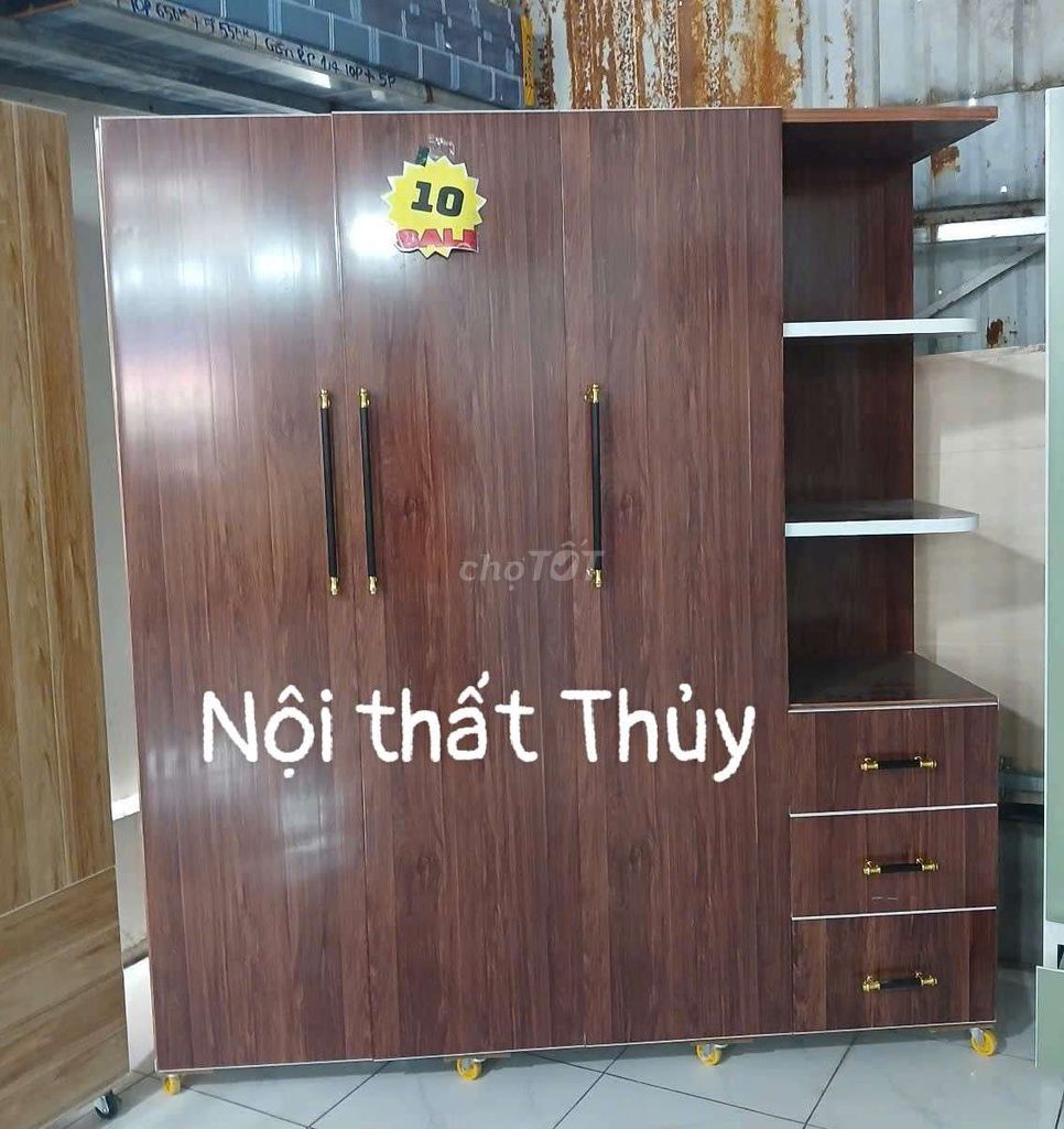 Tủ quần áo Nhựa Đài Loan Vân gỗ 1m6x1m8. Mua bán Tủ, kệ gia đình tại Quận Bình Thạnh Tp Hồ Chí Minh được đăng bởi Phương thủy hình 1