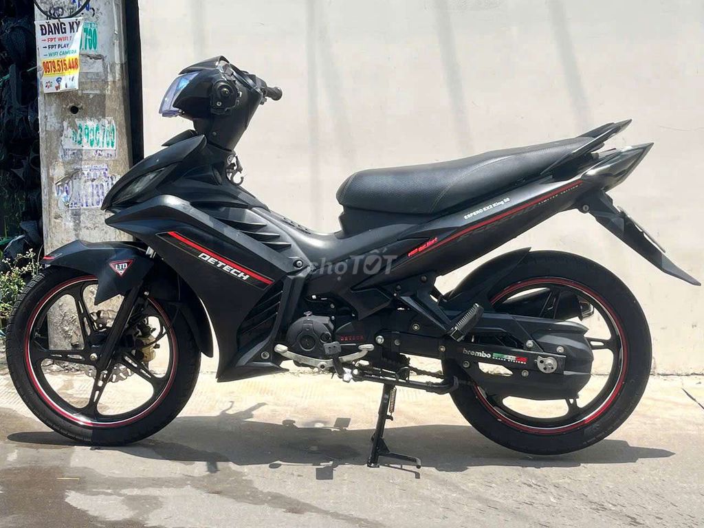 Мопед ESPERO Detech Exciter 50cc 2021 черный глянцевый